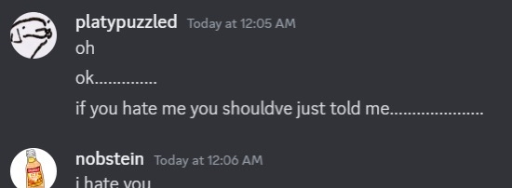 me being mean to nathan